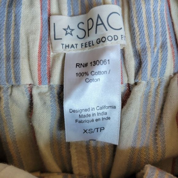 L*Space Dream On Striped Button Front Sleeveless Strappy Jumpsuit Size X… - Picture 4 of 10